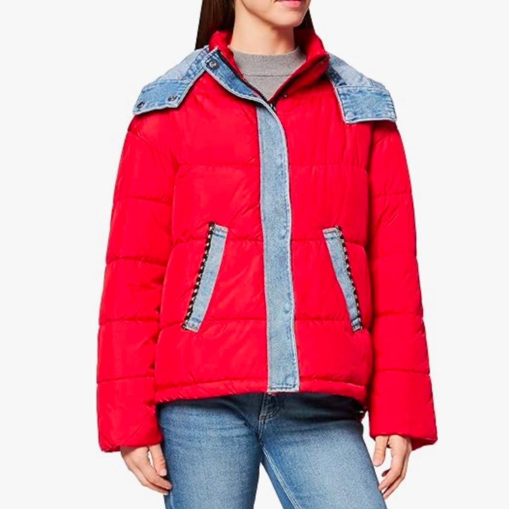 DESIGUAL Quilted Hooded Jacket